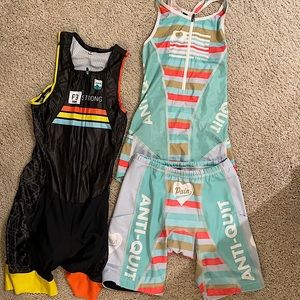 Women’s size small and xsmall triathlon suits